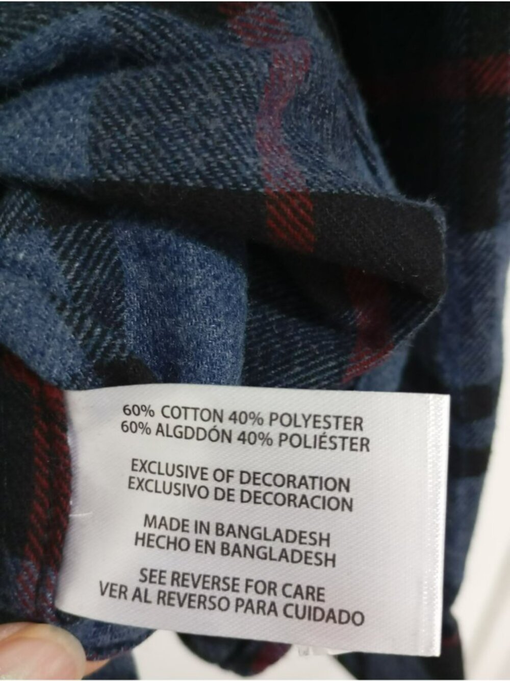 Woolrich Mens XL Blue & Red Plaid Button-Up long sleeve Shirt Cotton Blend - Picture 6 of 9